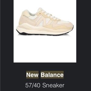 New balance 57/40 sneaker in Sea Salt size 10.5 (RUNS SMALL- too small for me)